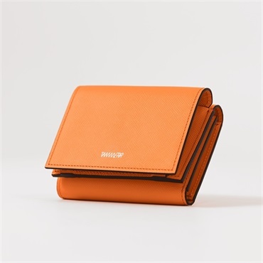防水革三つ折り財布・TAANNERR(タァンネリル)最高級本革を使用、職人が一点一点製作(防水革　三つ折り財布 (Orange))